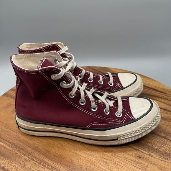 Converse All Star Chuck 70 Shoes Womens 7.5 Red High Tops Casual Skate Sneakers - Picture 1 of 8